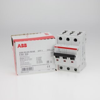 ABB S203-B16 Sicherungsautomat B-Char.,6kA,16A,3P