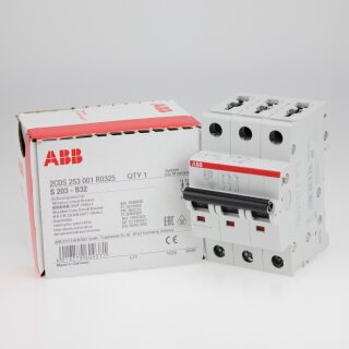 ABB S203-B32 Sicherungsautomat B-Char.,6kA,32A,3P