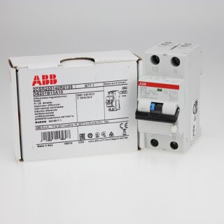ABB DS201A-B13/0,01 FI/LS-Schalter 6kA, 1P+N, Typ A, B 13, 10mA