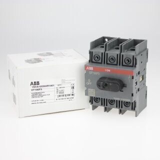 ABB OT100F3 Lasttrennschalter 3-polig 100A mit schwarzem Knebelgriff