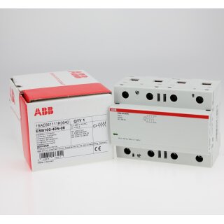 ABB ESB100-40N-06 Installationsschütz 4S/0Ö, 230 V AC/DC