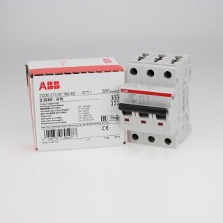 ABB S203M-B16 Sicherungsautomat B-Char., 10kA,16A, 3P