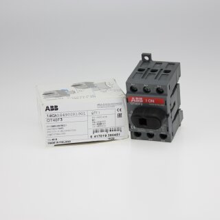 ABB OT40F3 Lasttrennschalter 3-polig 40A m. schwarzem Knebelgriff