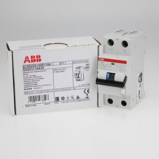 ABB DS201A-C16/0,03 FI/LS-Schalter 6kA, 1P+N, Typ A, C 16, 30mA