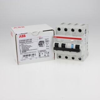 ABB DS203NCA-B16/0,03 FI/LS-Schalter 6kA, 3P+N, Typ A, B 16, 30mA