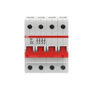ABB E204/80R Trennschalter 4P,80A,Schaltgriff rot