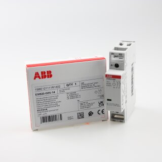ABB ESB20-02N-14 Installationsschütz 20 A, 0S/2Ö, 12 V AC/DC