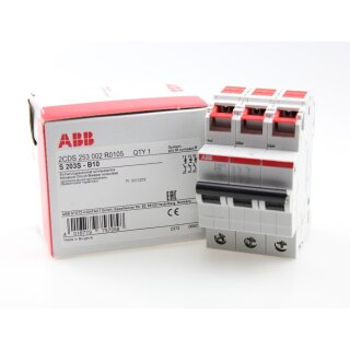 ABB S203S-B10 Sicherungsautomat B-Char., 6 kA, 10 A, 3P