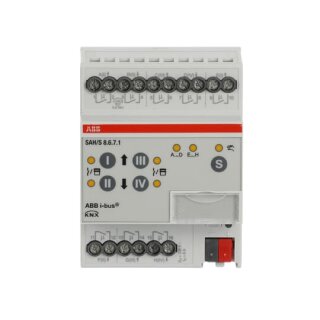 ABB SAH/S8.6.7.1 Schalt-/Jalousieaktor, 8fach, 6 A, REG