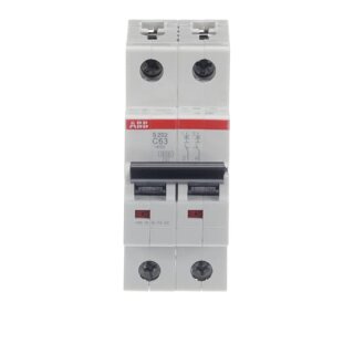 ABB S202-C63 Sicherungsautomat C-Char., 6 kA, 63 A, 2P