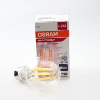 Osram Parathom Classic A 100 LED 11W E27 827 warmwei&szlig;
