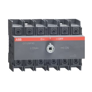 ABB OT125F3C Lastumschalter 3-polig 125A o. Griff u. Welle I-0-II
