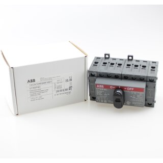 ABB OT40F4C Lastumschalter 4-polig 40A m. schwarzem Knebelgriff I-0-II