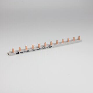 ABB PS1/12 Phasenschiene 1Ph.,12Pins,10qmm inkl. Endkappen PS-END0