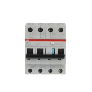 ABB DS203NCA-C20/0,03 FI/LS-Schalter 6kA, 3P+N, Typ A, B 20, 30mA