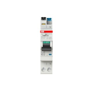 ABB DSX301CA-B6/0,03 FI/LS-Schalter, 1 TE 6kA, 1P+N, Typ A, B6, 30mA FlexLine Push-in Technologie
