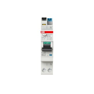 ABB DSX301CA-C16/0,03 FI/LS-Schalter, 1 TE 6kA, 1P+N, Typ A, C16, 30mA FlexLine Push-in Technologie
