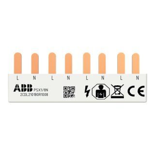 ABB PSX1/8N Phasenschiene FlexLine 1P+N, 8Pins, 4 TE, 10qmm L-N-L-…