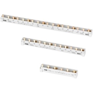 ABB PS3/10FI Phasenschiene 3Ph. 9Pins, 10qmm, ablängbar mit Endkappen