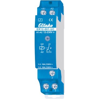 Eltako ER12-001-UC Schaltrelais, 1 Wechsler 16A