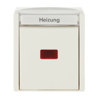 Busch-Jaeger 2601/6 SKWNH-54 Wippkontrollschalter/Heizungsschalter Aus- und Wechselschaltung (Thermoplast) Alpinweiß ocean® (IP 44)