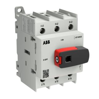 ABB OT100G2-3BS Lasttrennschalter 3-polig 100A mit schwarzem Knebelgriff