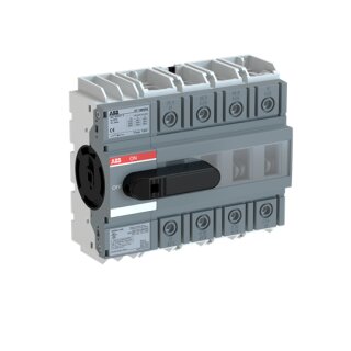 ABB OT160G04K Lasttrennschalter 4-polig 160A m. schwarzem Knebelgriff