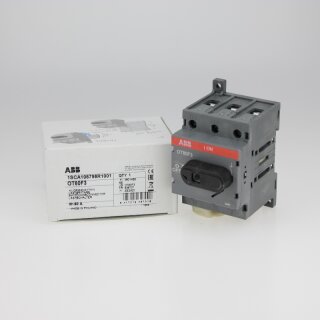 ABB OT80F3 Lasttrennschalter 3-polig 80A mit schwarzem Knebelgriff