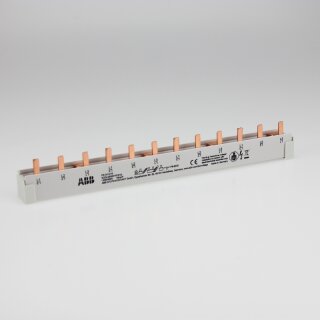 ABB PS3/12/16 Phasenschiene 3Ph.,12Pins,16qmm ablänbar + Endkappen