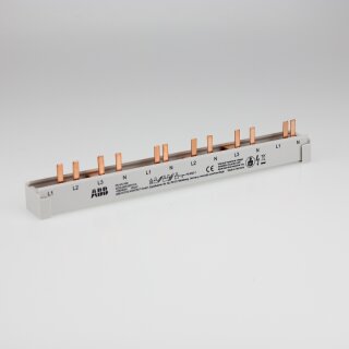 ABB PS4/12NN Phasenschiene 4Ph., 12Pins, 10qmm ablängbar + Endkappen
